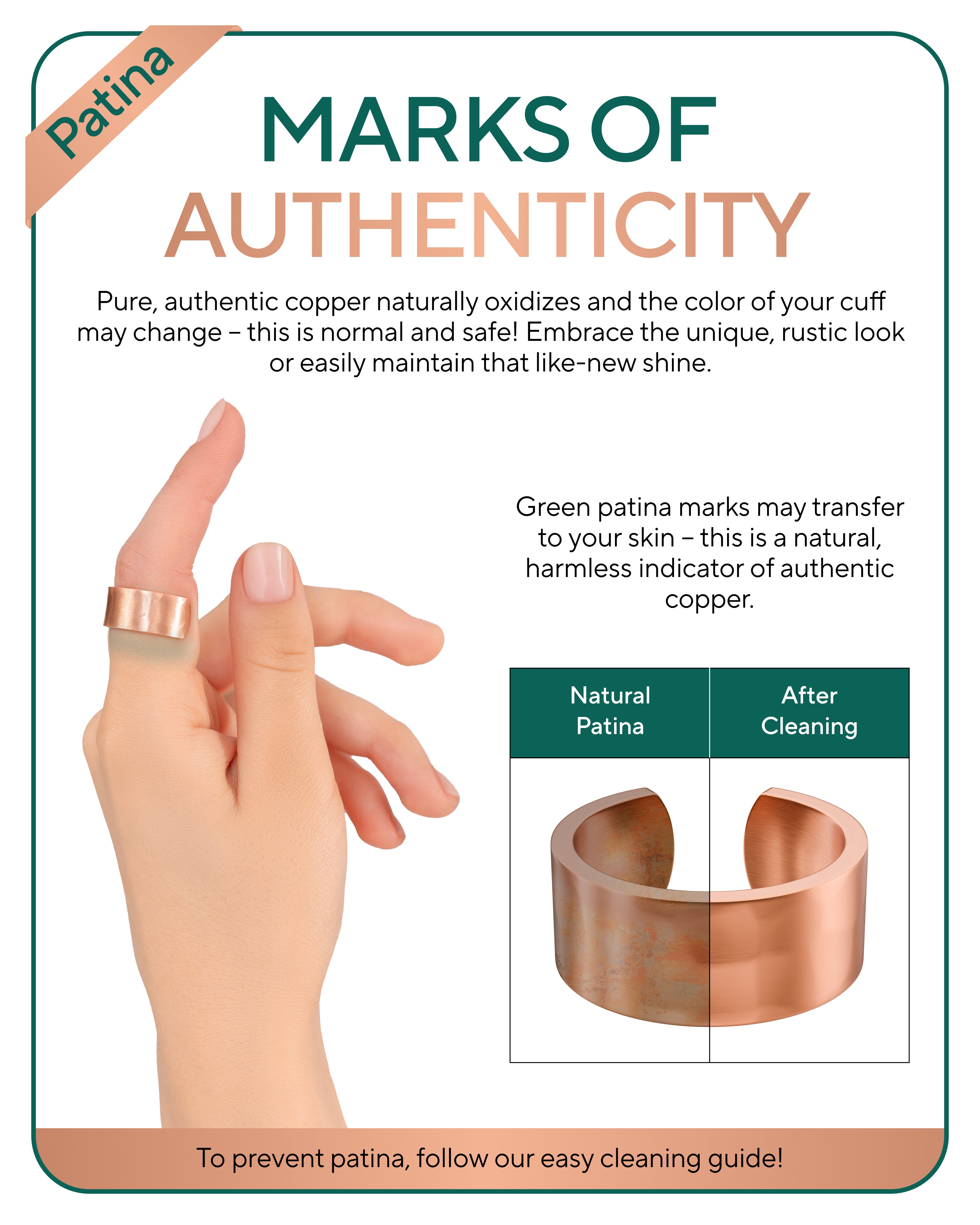 Hammered pure copper ring 10mm - TheraCopper