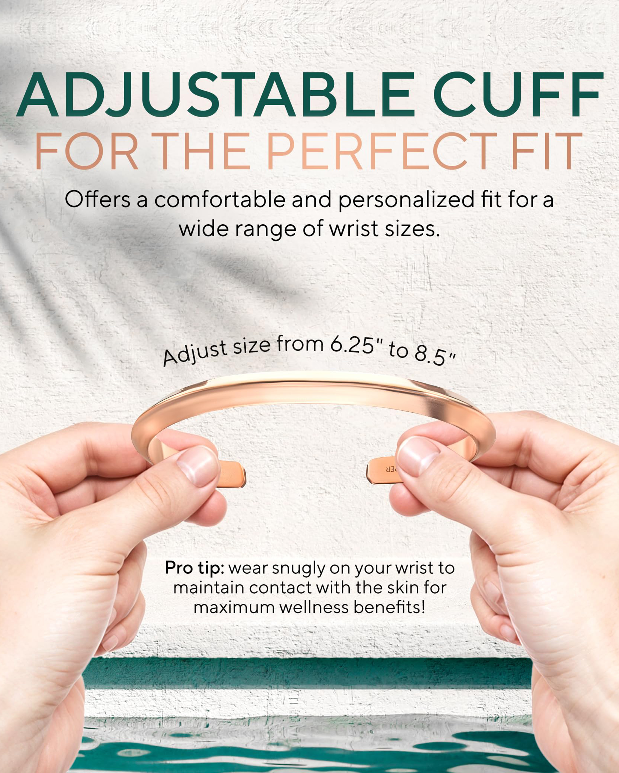 Pure Copper Cuff Bracelet – Prism