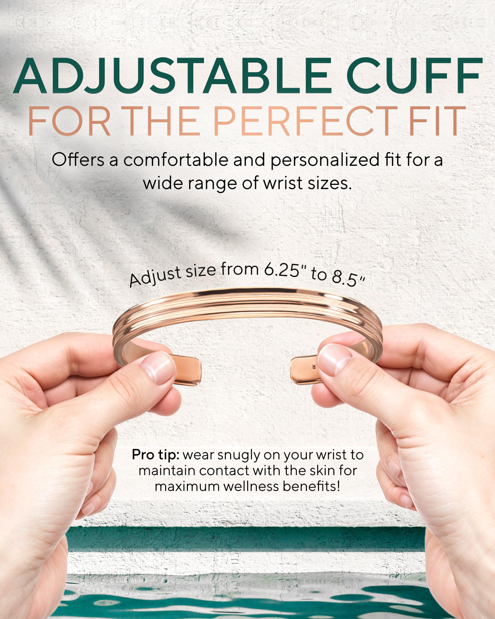 Pure Copper Cuff Bracelet – Tier