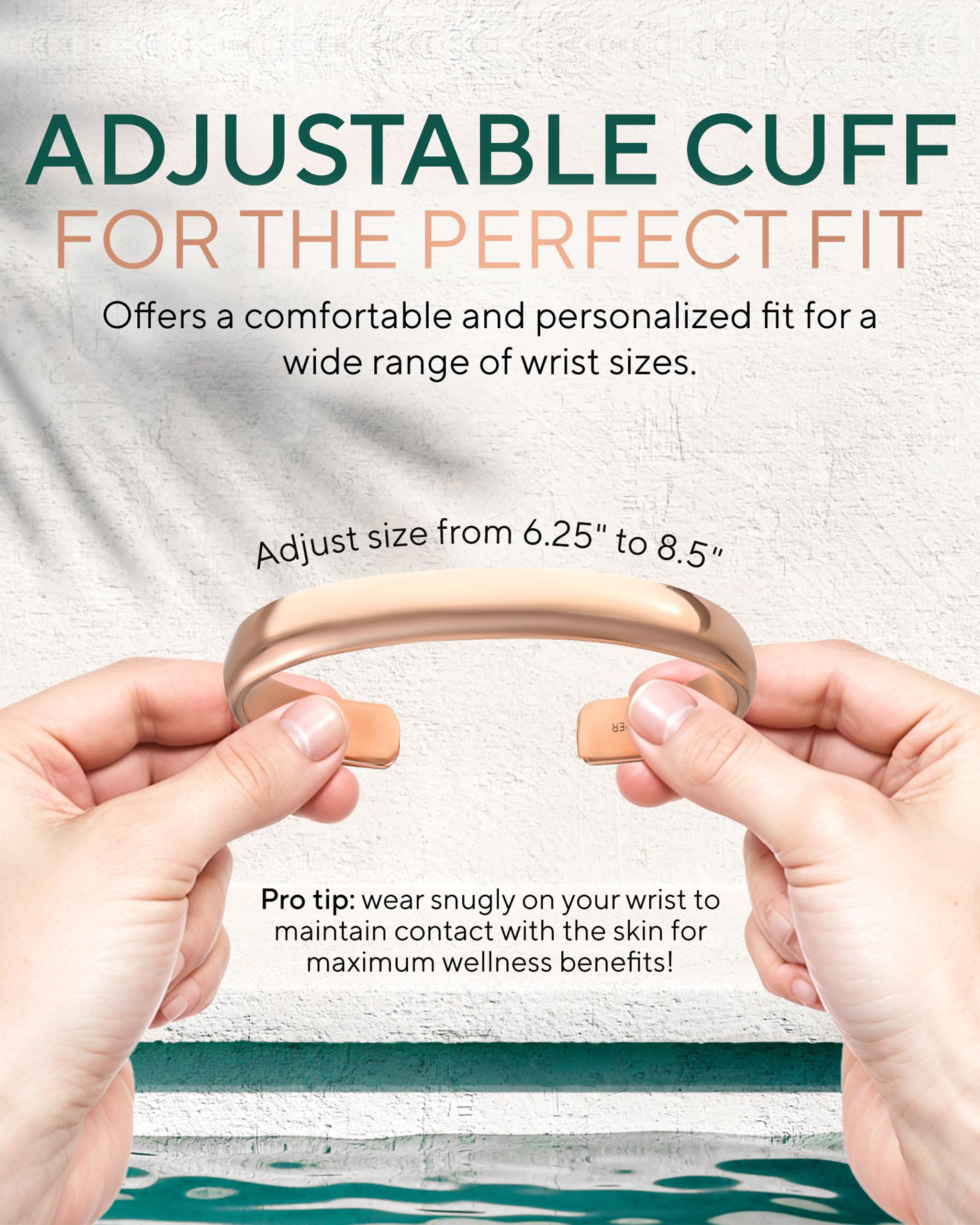 Pure Copper Cuff Bracelet – Plain