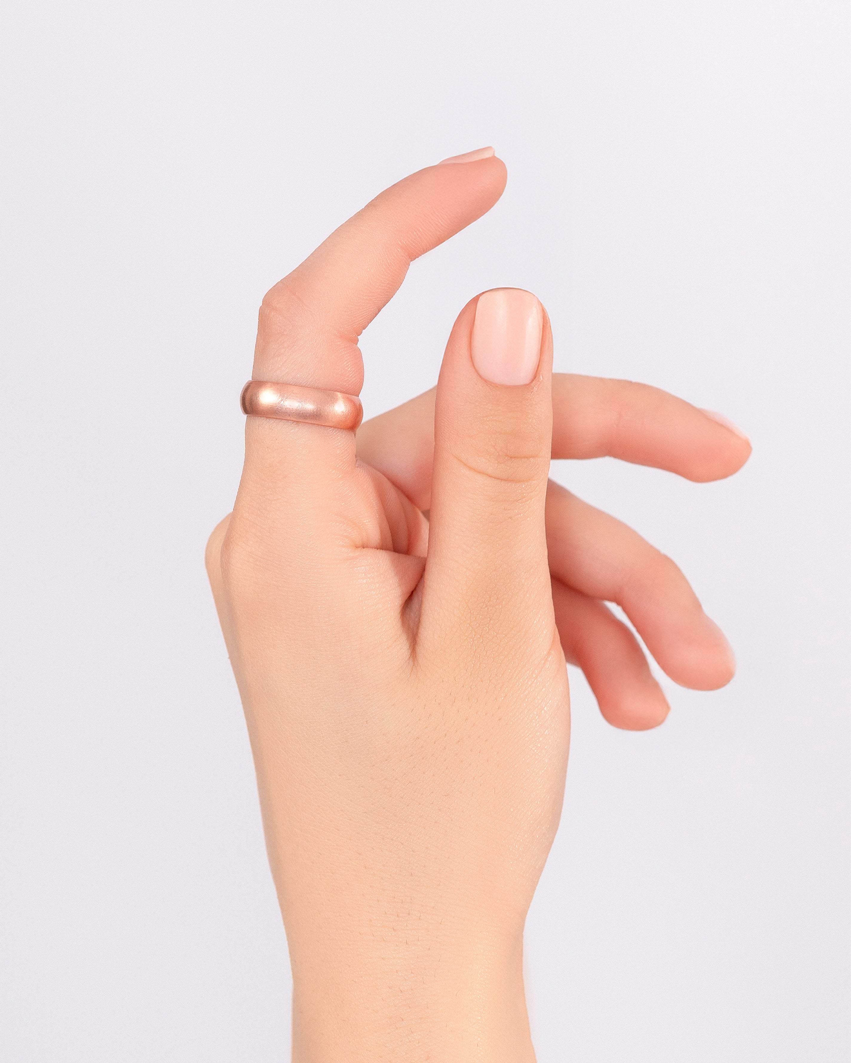 Pure Copper Rings Set - Domed (6mm)