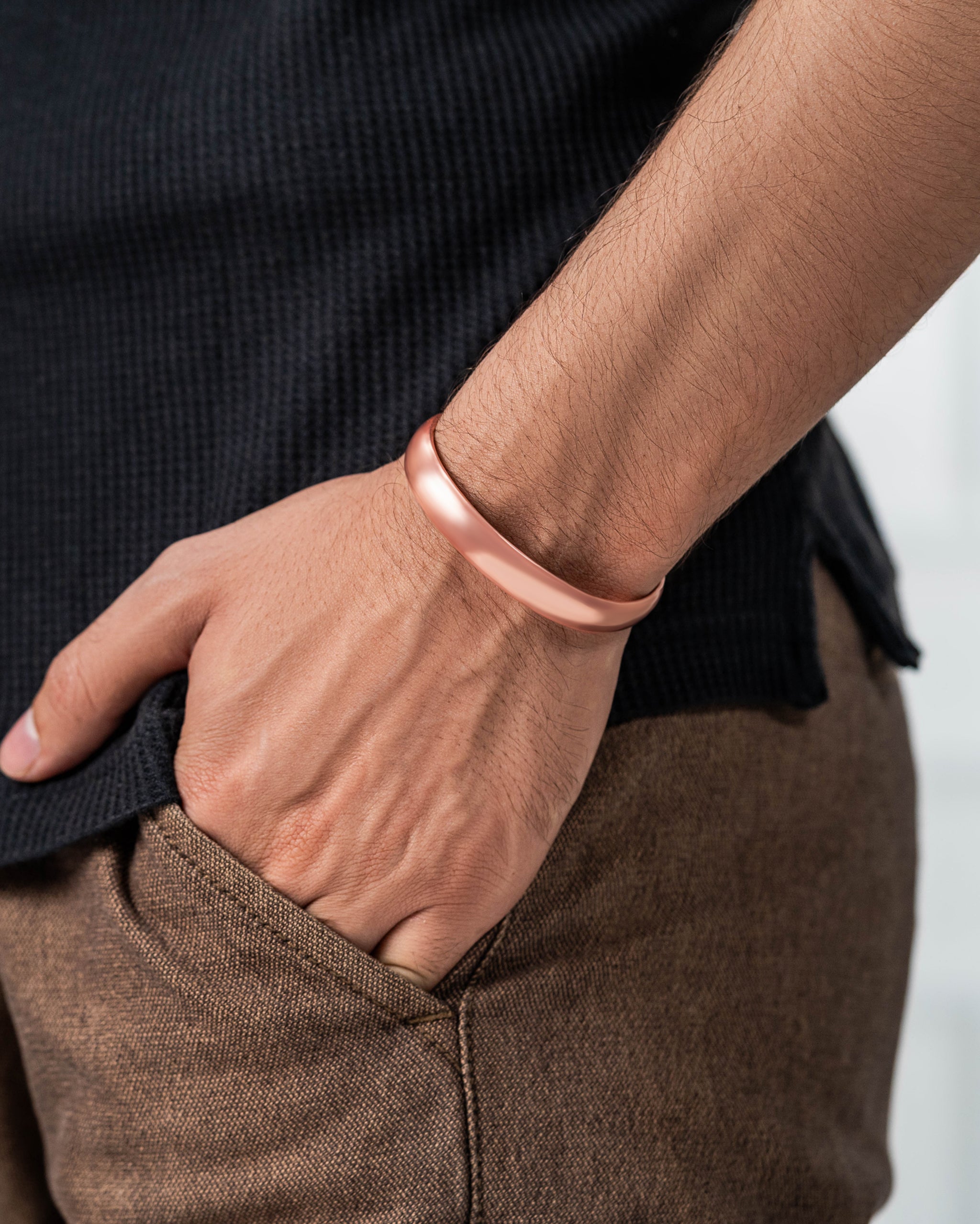 Pure Copper Cuff Bracelets – Plain