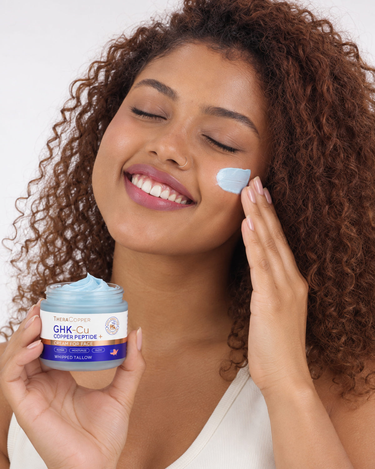 GHK-Cu Copper Peptide Face Cream (Beef Tallow Moisturizer)