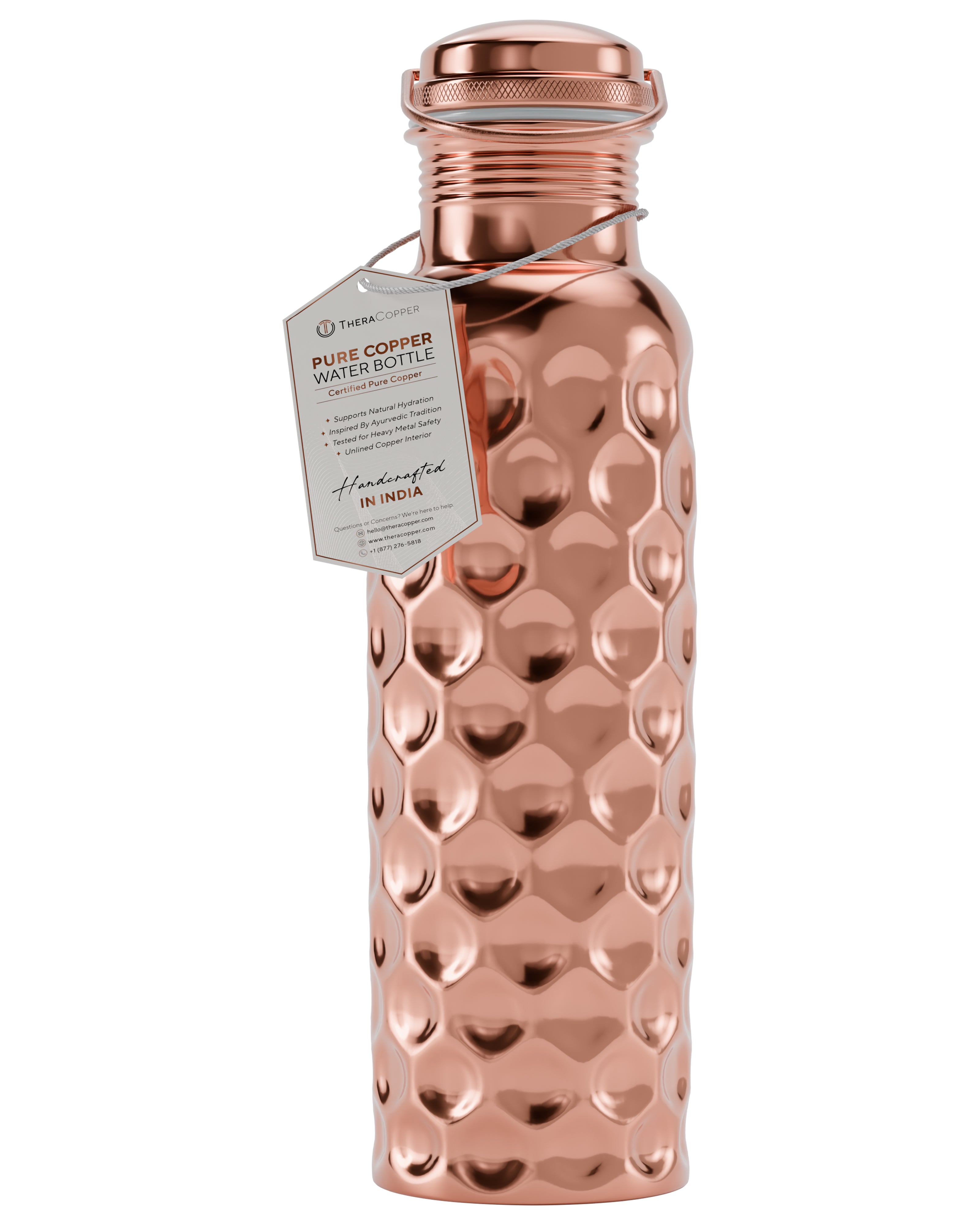 Copper Water Bottle (Diamond)