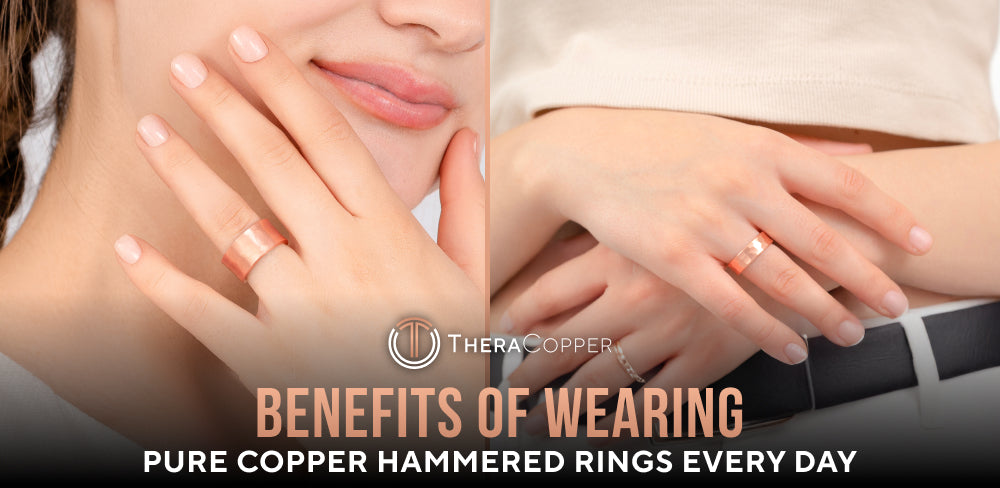 Pure copper hammered rings are that kind of jewelry.