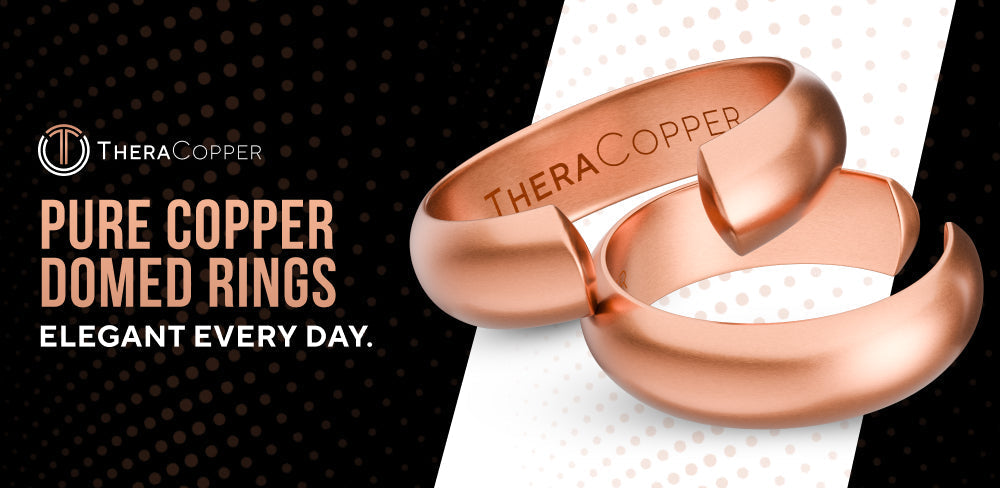 Pure Copper Domed Rings - Elegant Everyday Jewelry