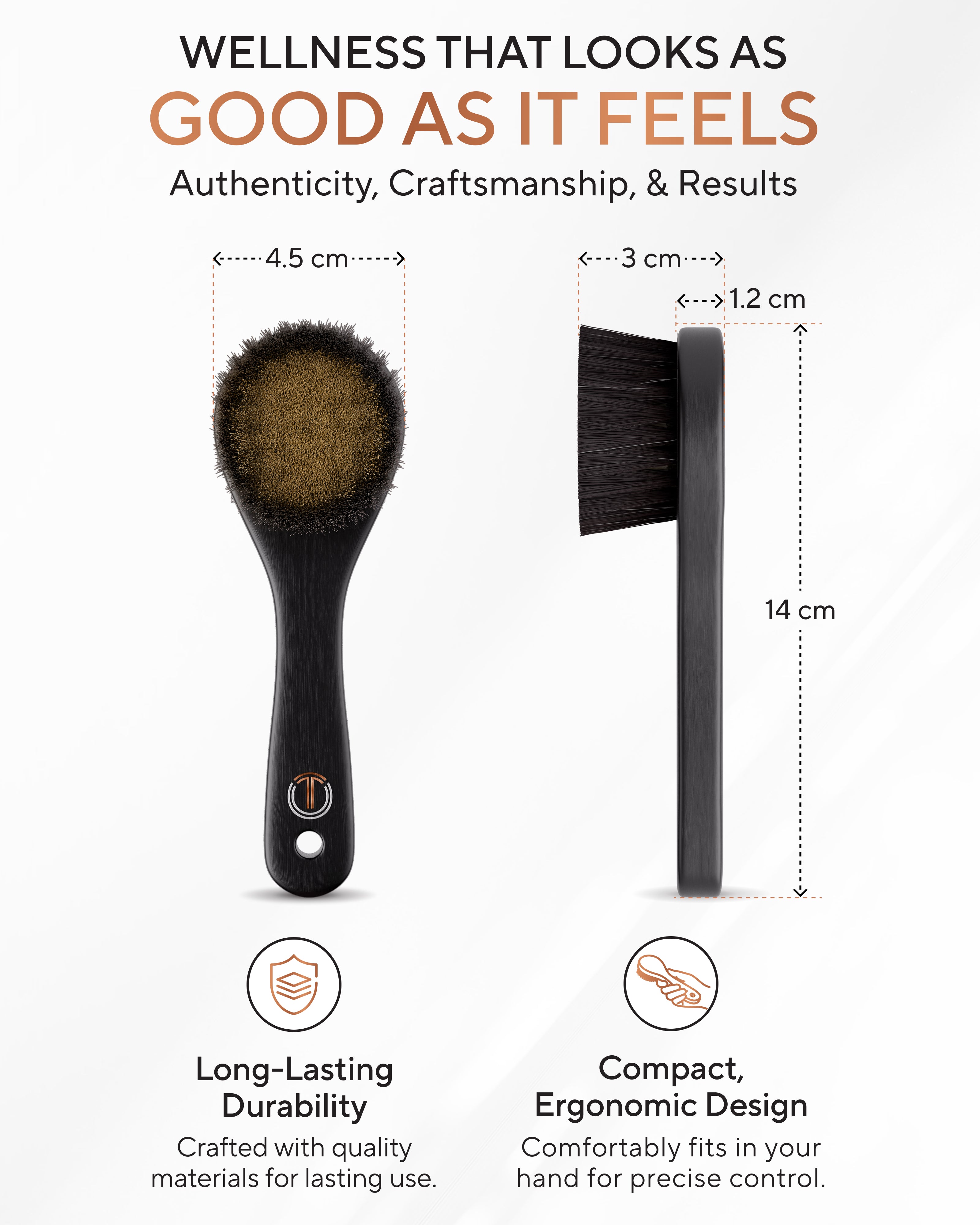 Copper Dry Facial Brush