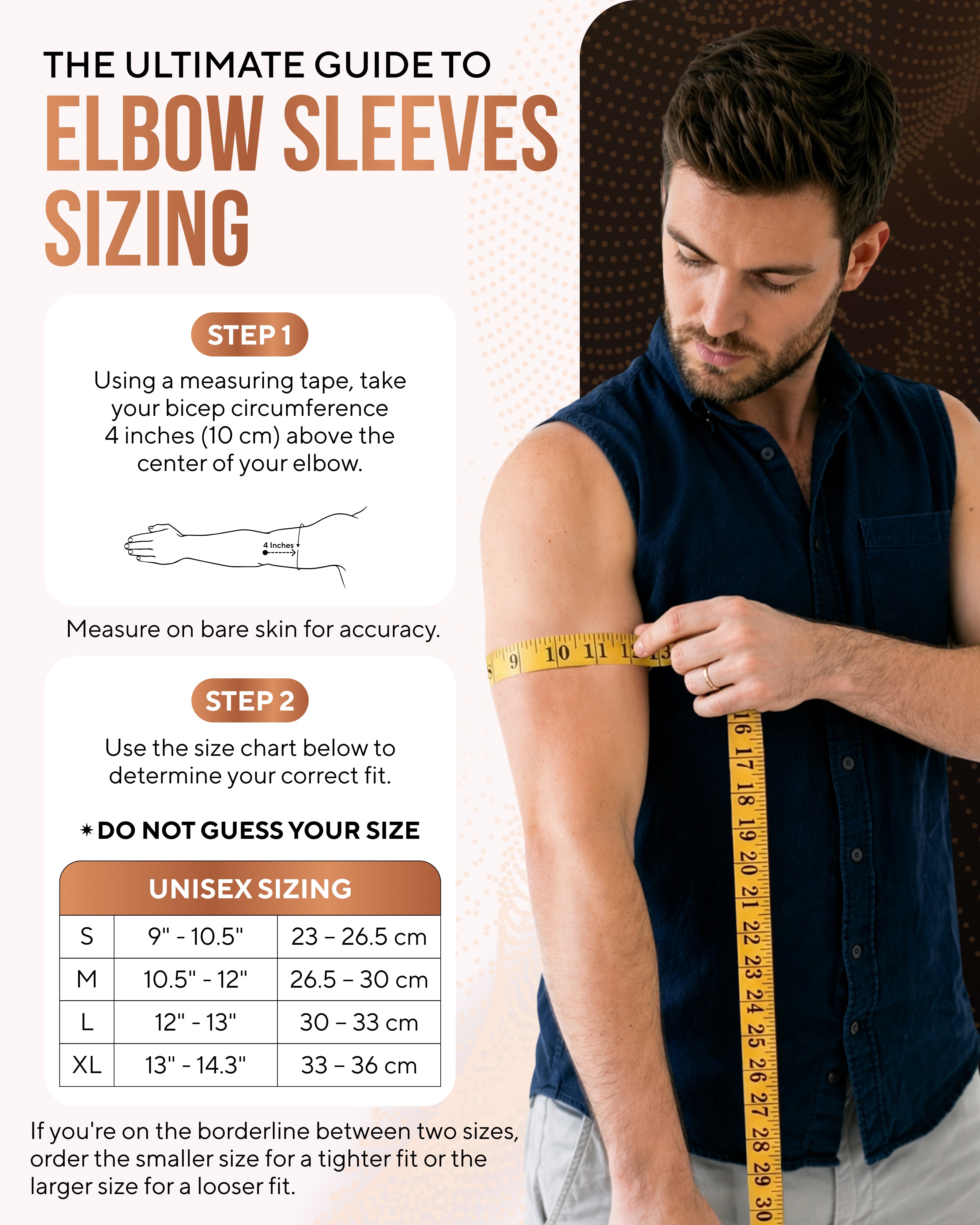 Copper Compression Elbow Sleeves (2 Pack)