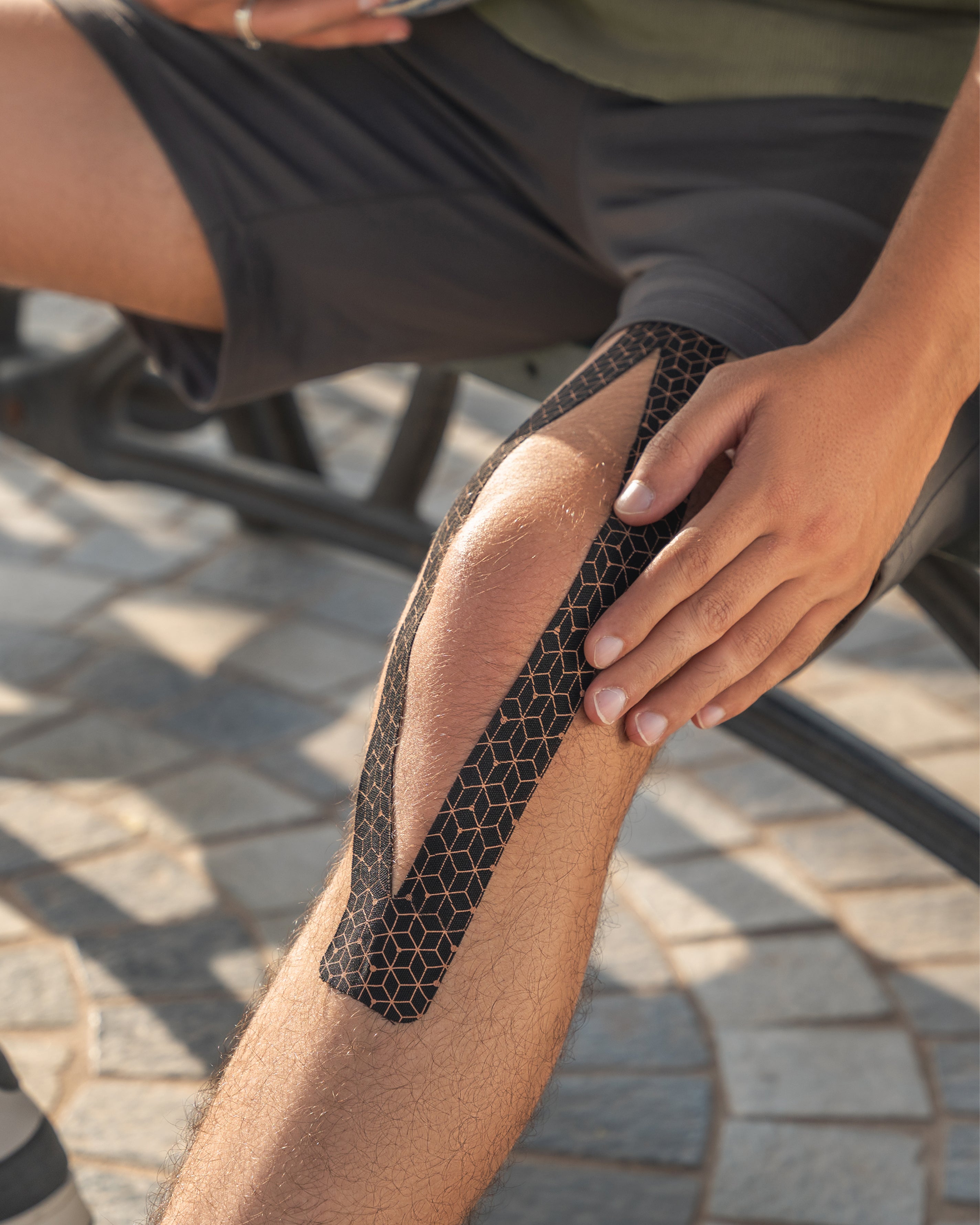 Copper Infused Kinesiology Tape – 2 Rolls (40 Precut Strips)