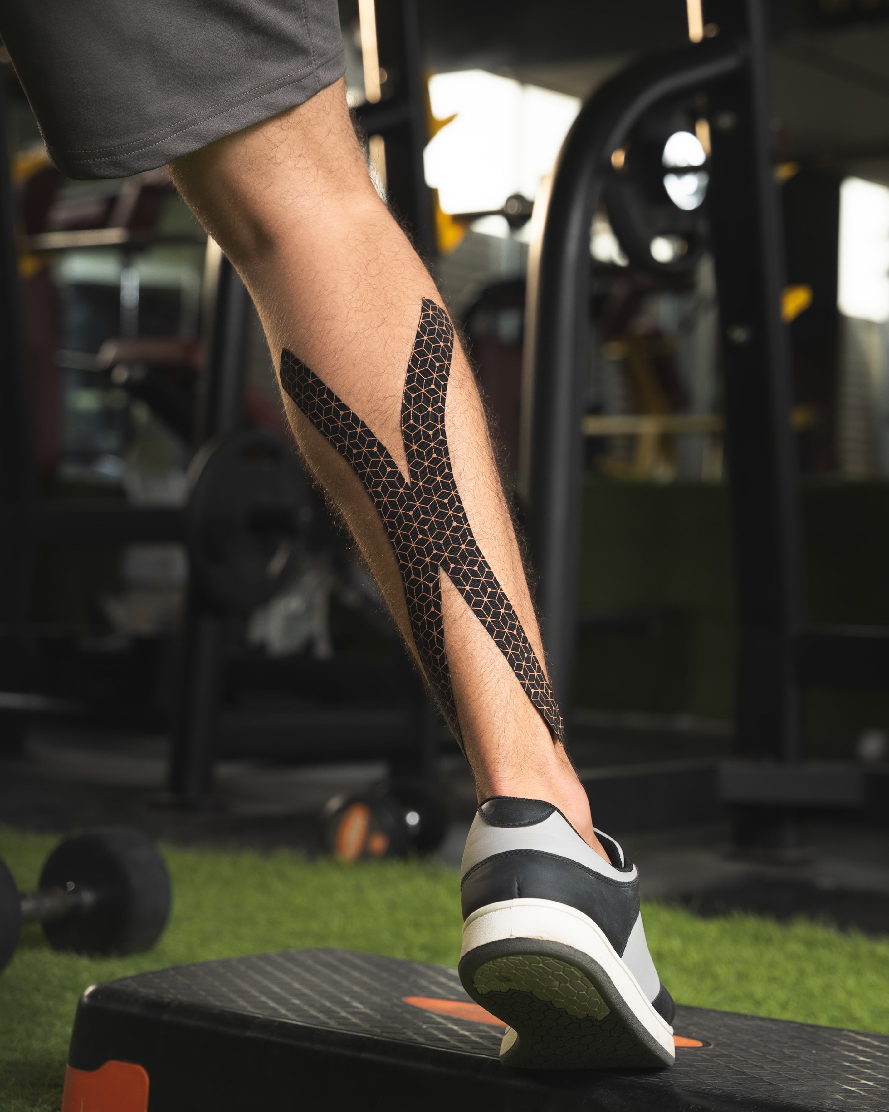 Copper Infused Kinesiology Tape – 2 Rolls (40 Precut Strips)