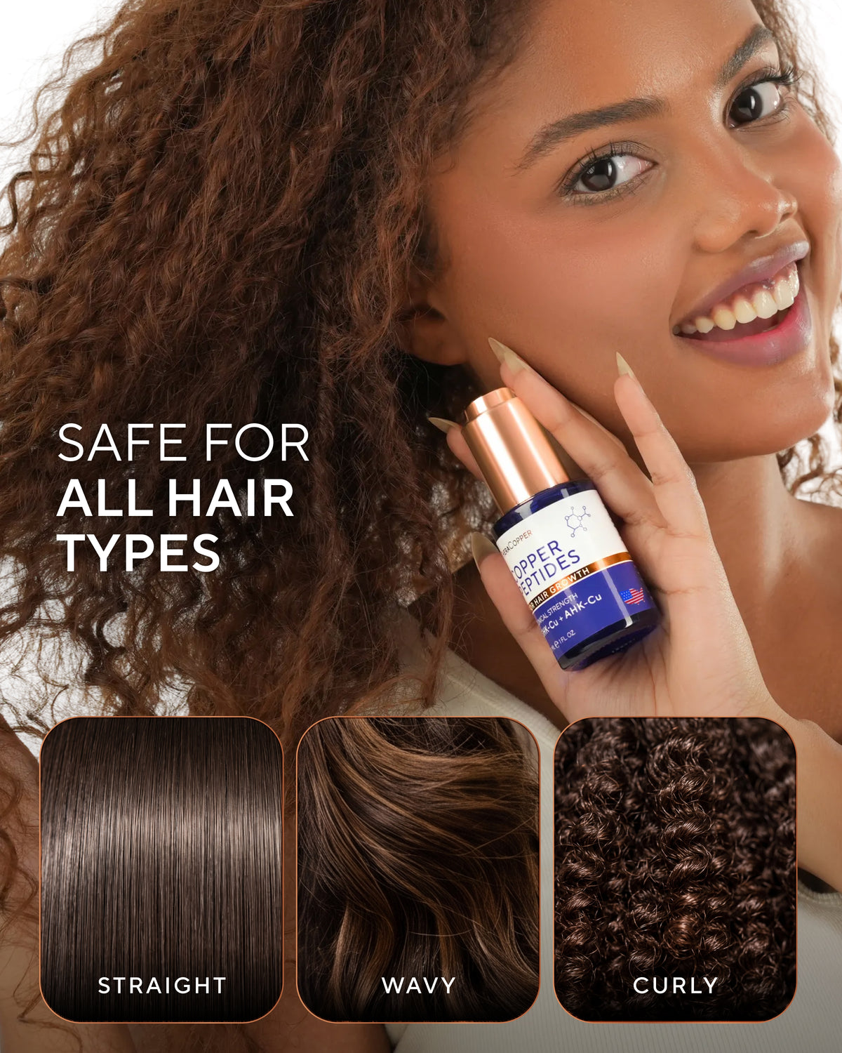 Copper Peptide Hair Serum (GHK-Cu &  AHK-Cu)