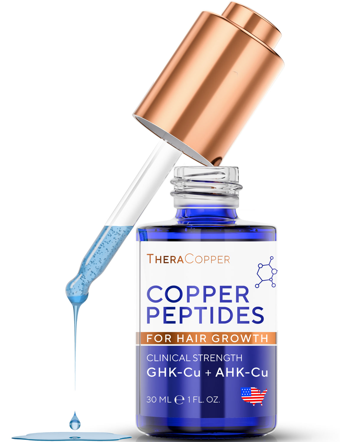 Copper Peptide Hair Serum (GHK-Cu &  AHK-Cu)