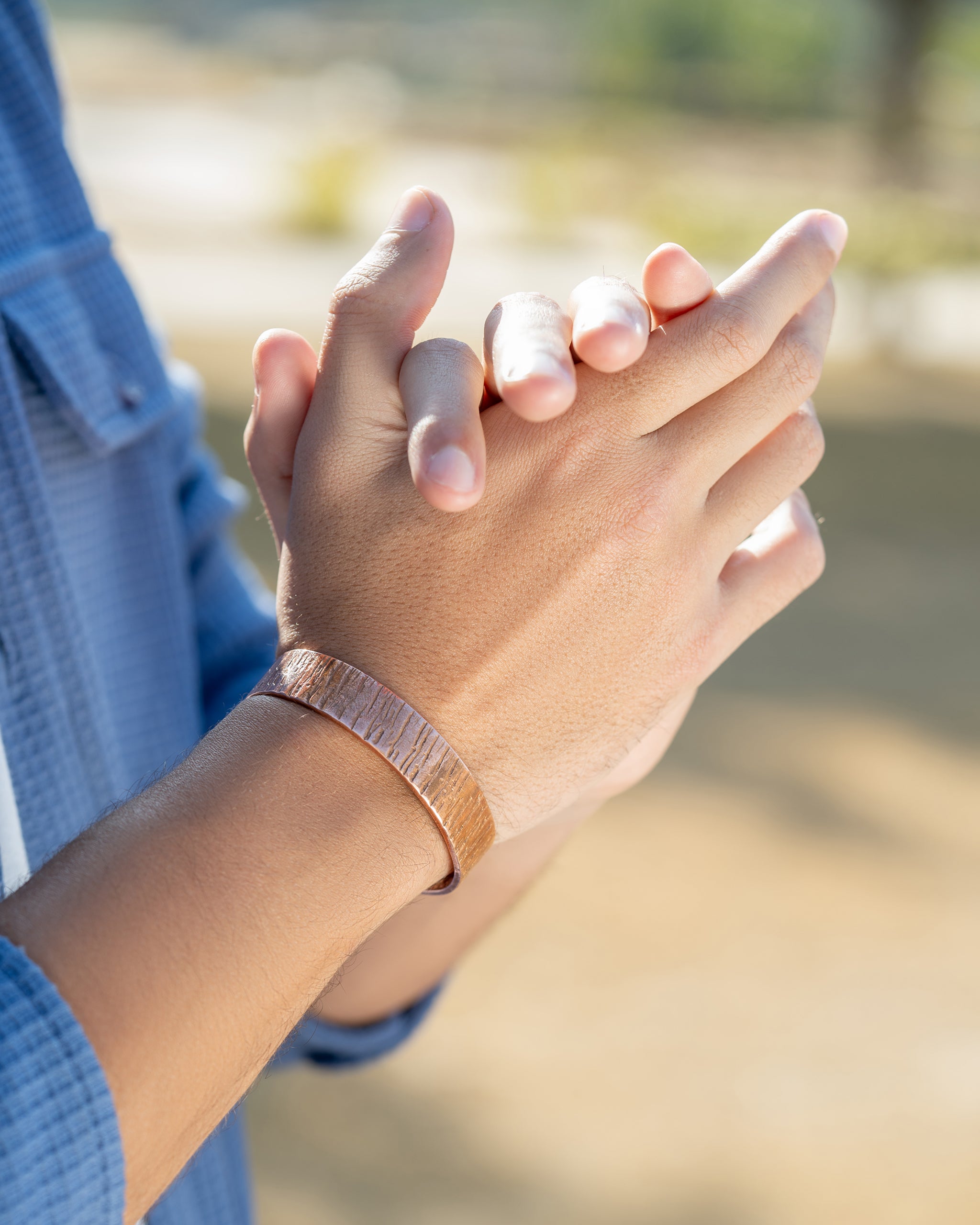 Pure Copper Cuff Bracelet – Timber
